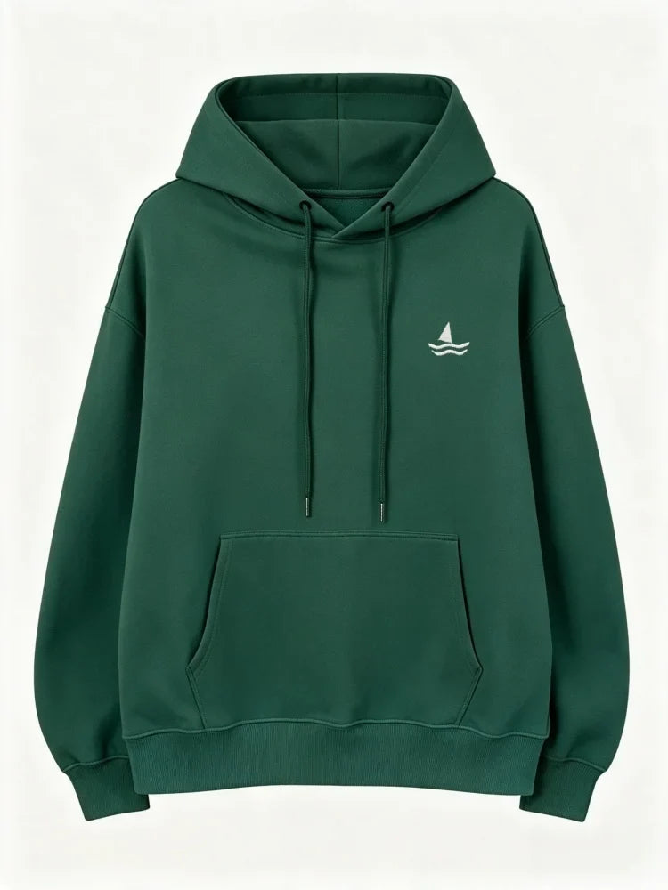 Bluza Damska Oversize Męska Uniseks Kaptur Haft