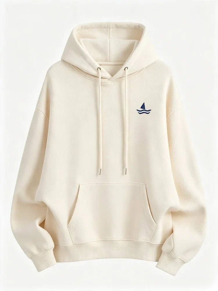 Bluza Damska Oversize Męska Uniseks Kaptur Haft