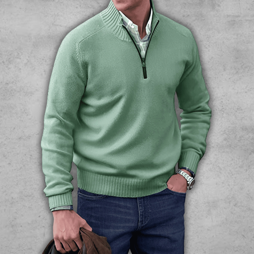 Elegancki męski sweter - z bawełny