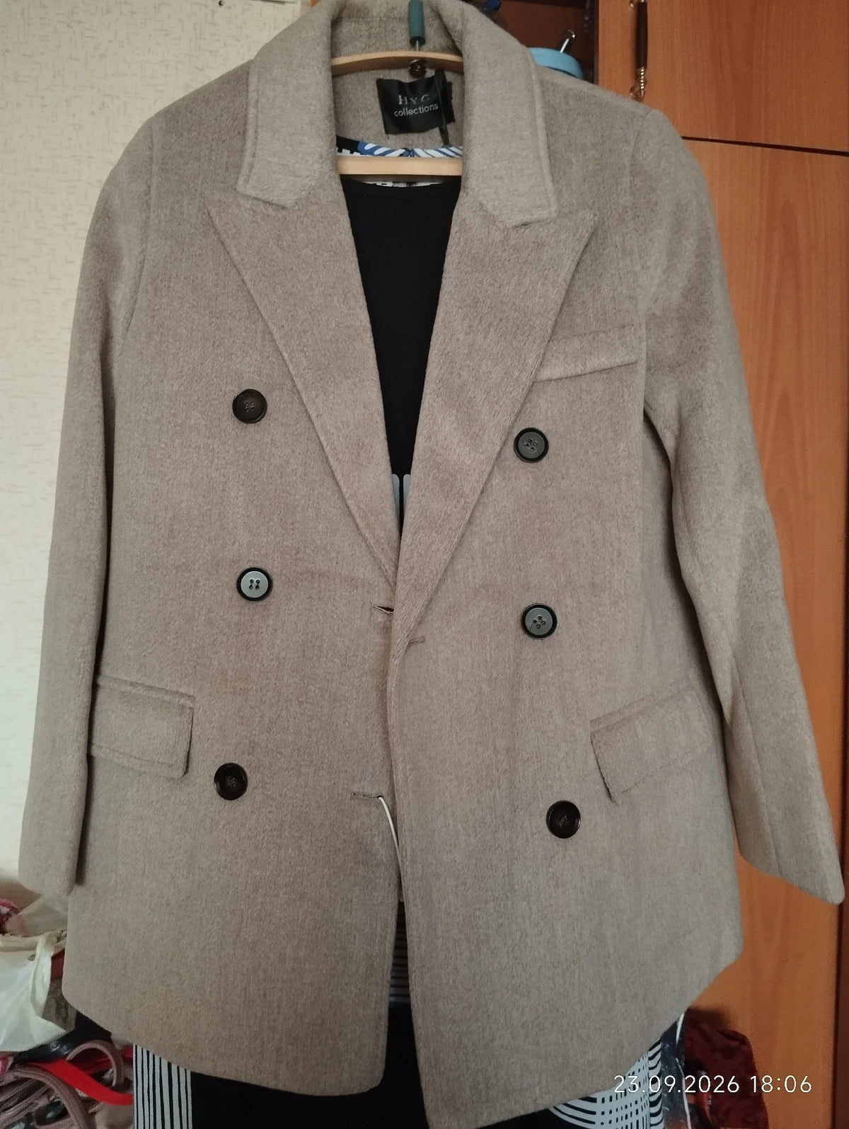 Płaszcz Damski | Dwurzędowy | Elegancki Krój Slim Fit