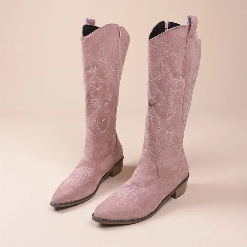 Kowbojskie Buty Damskie | Zachodnia Stylistyka, Niska Obcasa