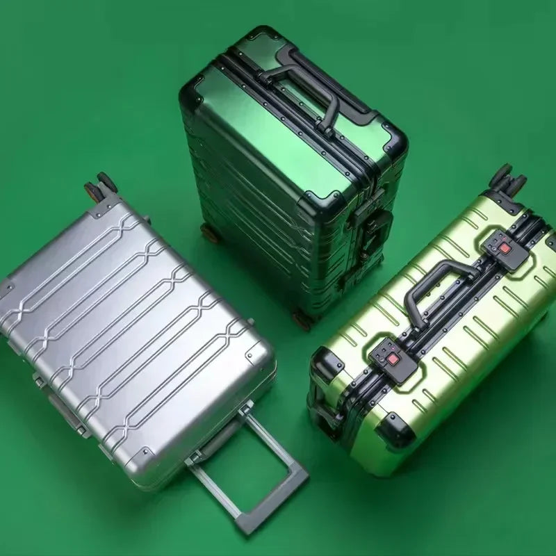 Walizka podróżna aluminiowo-magnezowa | Zamek TSA | Kółka 360°