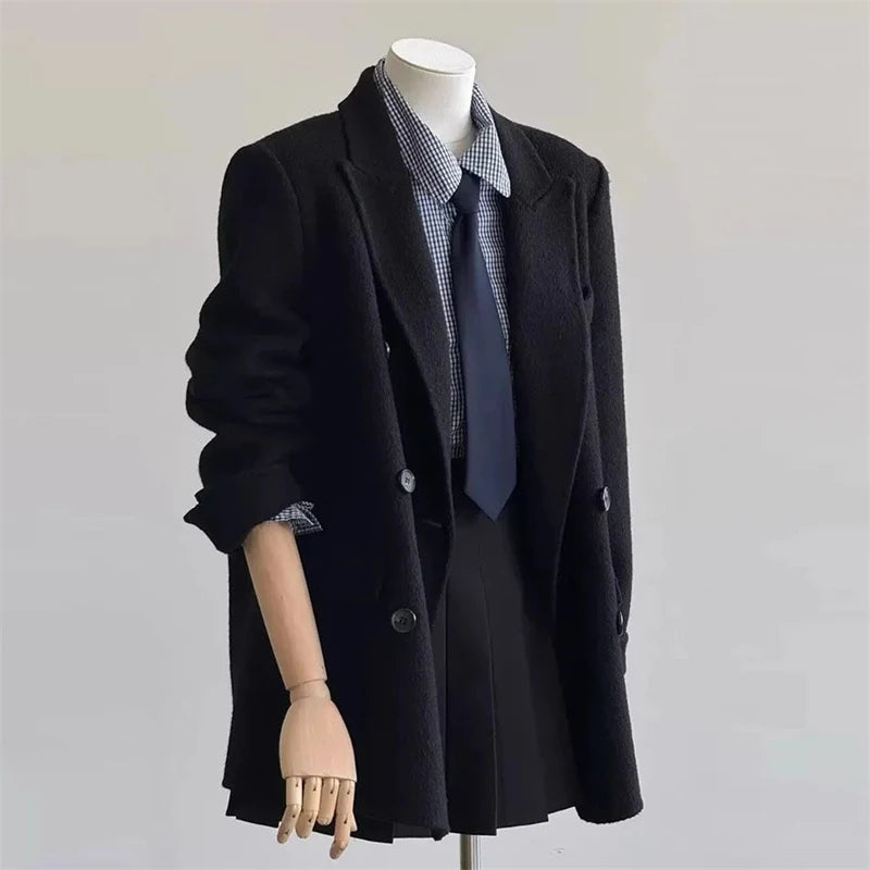 Płaszcz Damski | Dwurzędowy | Elegancki Krój Slim Fit