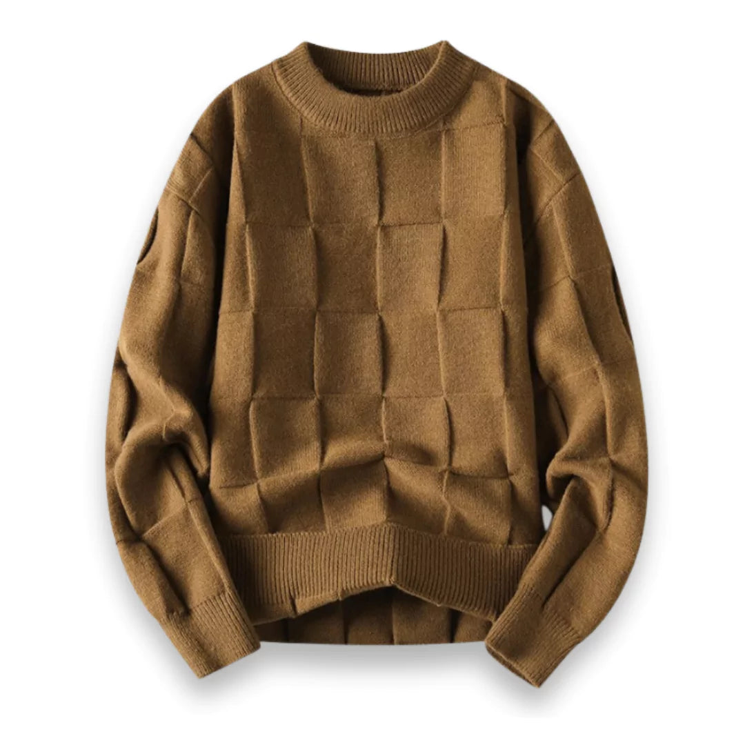Męski sweter - Premium bawełna - Klasyczny krój