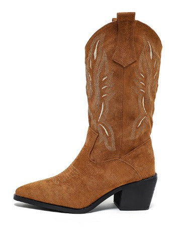 Buty Kowbojskie | Wysokie Damskie ze Stichami