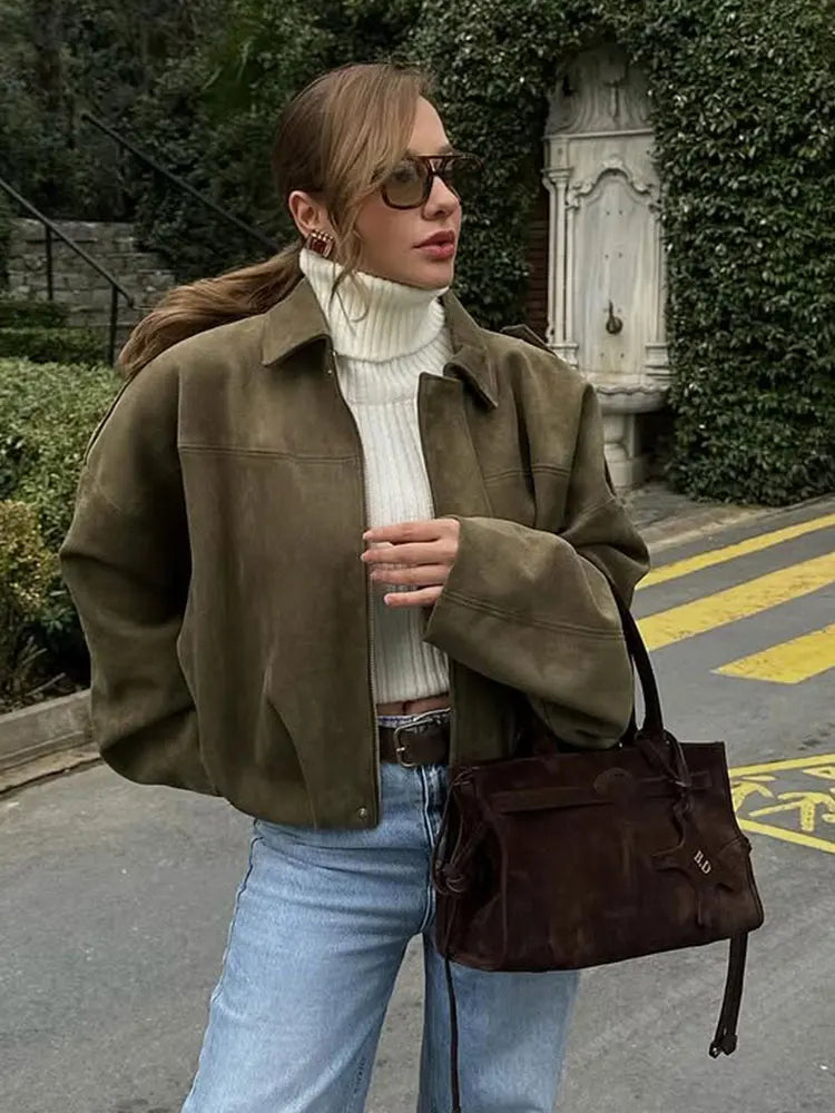 Kurtka Bomber Oversized Vintage