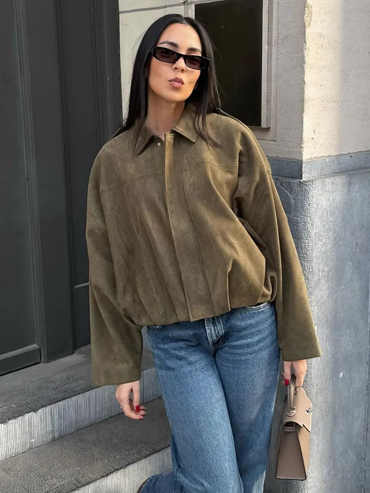 Kurtka Bomber Oversized Vintage