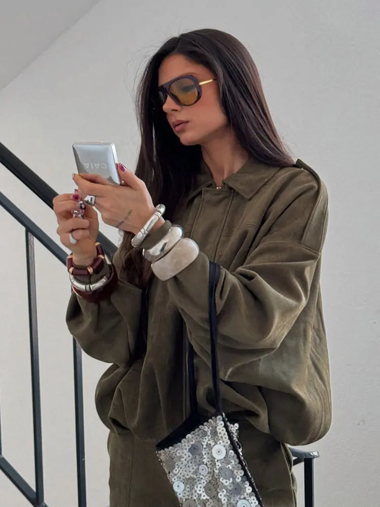 Kurtka Bomber Oversized Vintage
