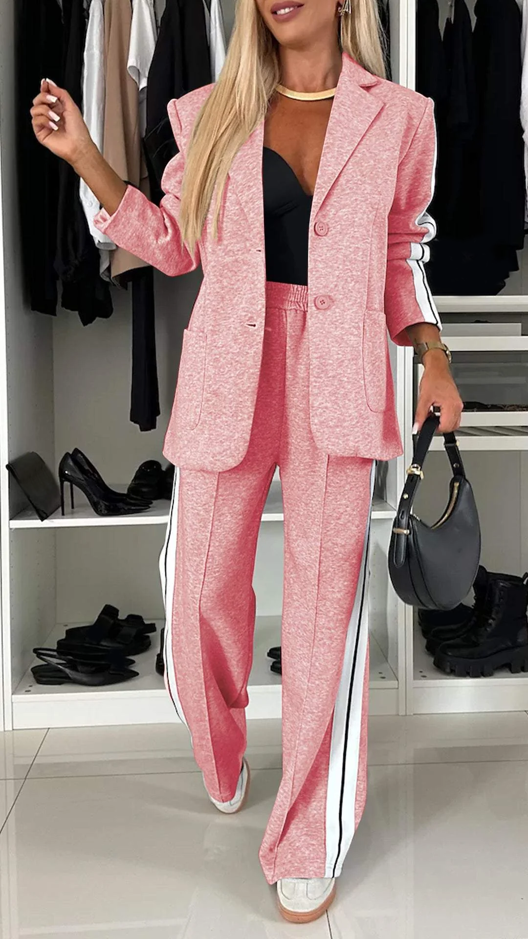 Jill - Stylowy dres damski - Komplet bluza i spodnie - Wygodny