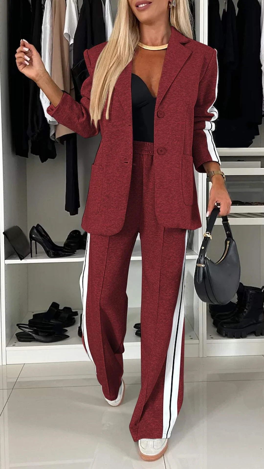 Jill - Stylowy dres damski - Komplet bluza i spodnie - Wygodny