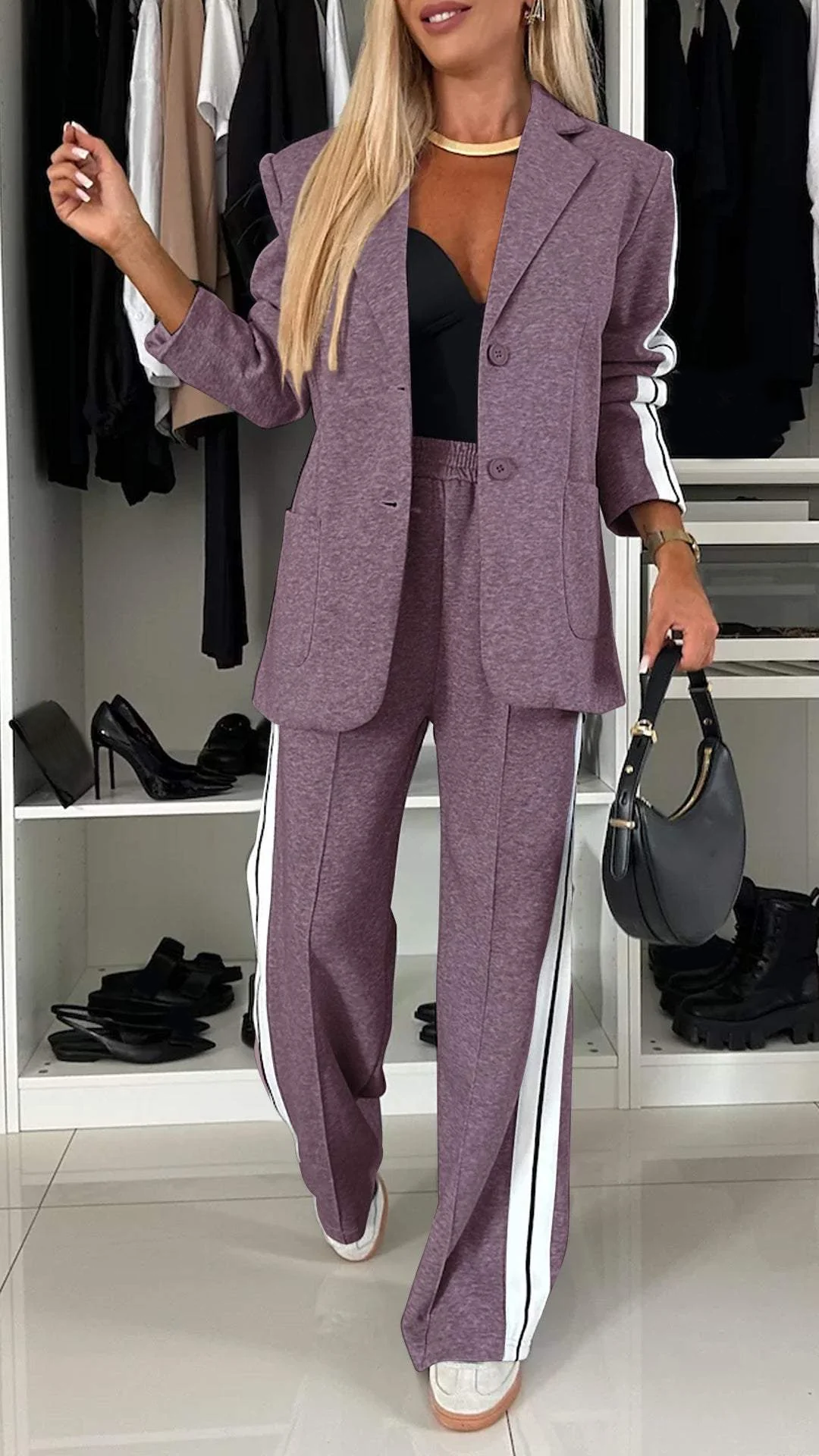 Jill - Stylowy dres damski - Komplet bluza i spodnie - Wygodny