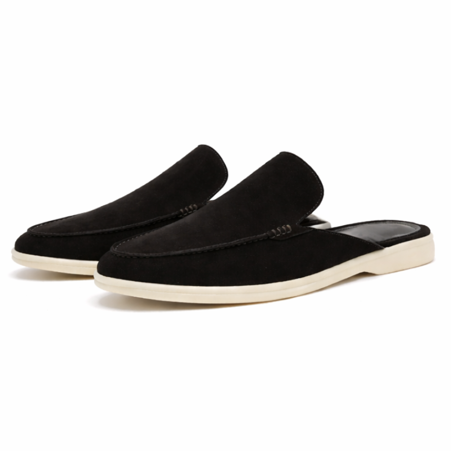 Męskie Mokasyny Slip On Otwarte Pięty