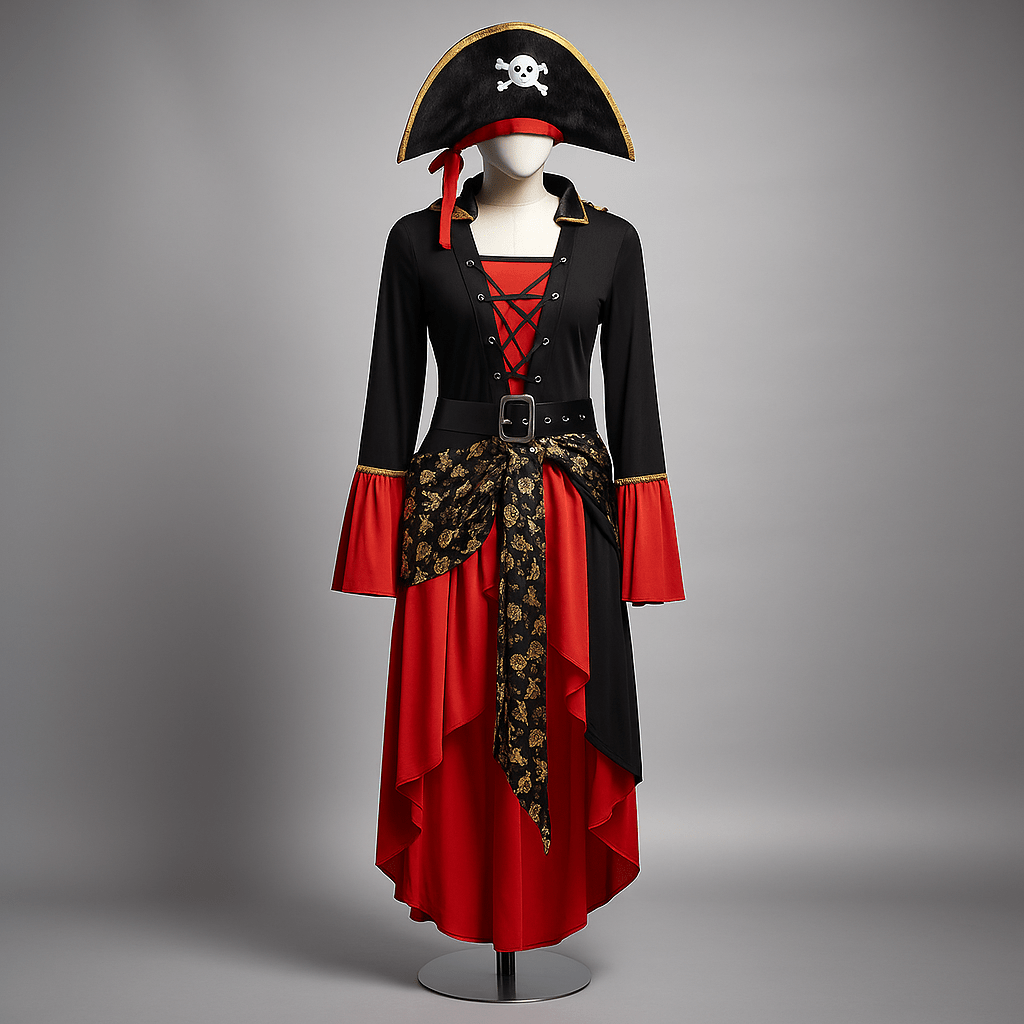 Angelica - Elegancki Kostium Pirata - Idealny na Halloween - Imprezy Tematyczne - vivano - warszawa