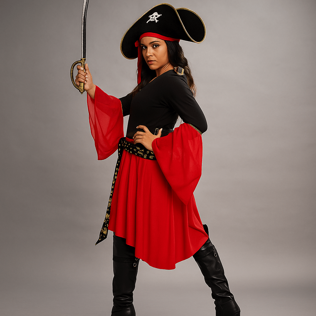 Angelica - Elegancki Kostium Pirata - Idealny na Halloween - Imprezy Tematyczne - vivano - warszawa