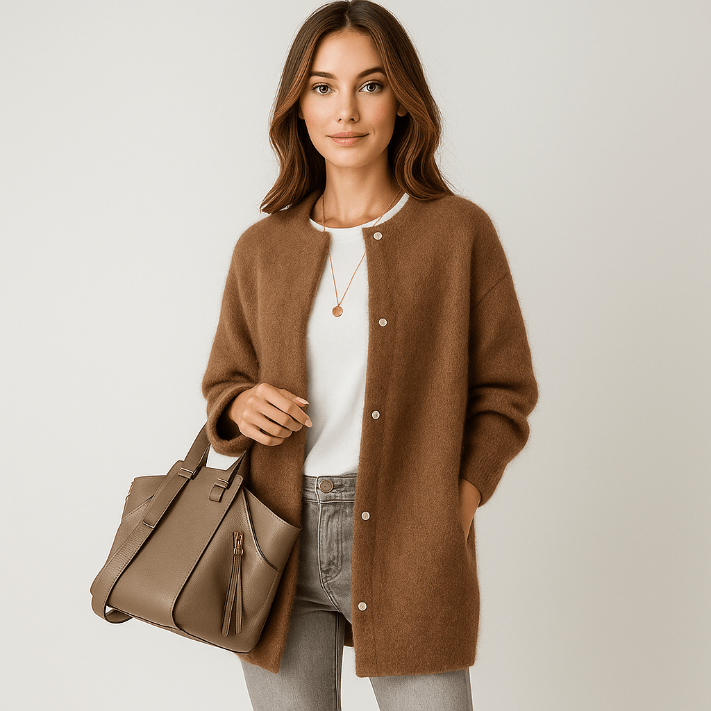 Aubrey Blød Uld Cardigan - Komfortabel - Elegant - Varm - vivano - warszawa