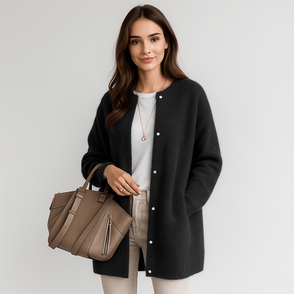 Aubrey Blød Uld Cardigan - Komfortabel - Elegant - Varm - vivano - warszawa