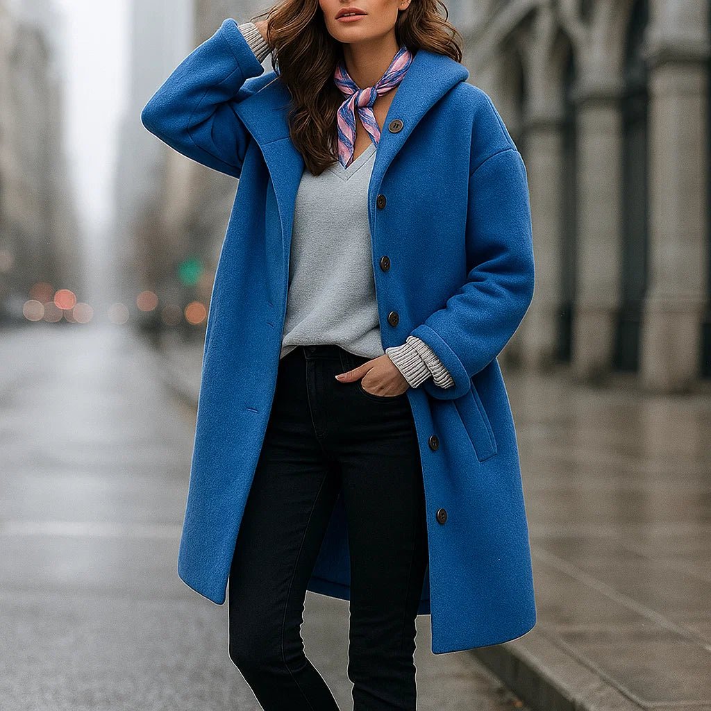 Averie – Elegancki Wełniany Płaszcz Damski - vivano - warszawa