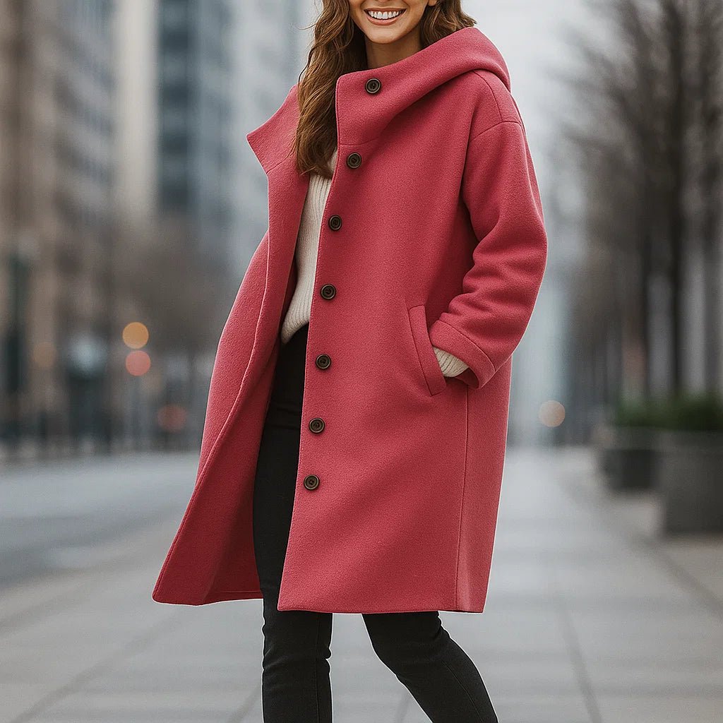Averie – Elegancki Wełniany Płaszcz Damski - vivano - warszawa