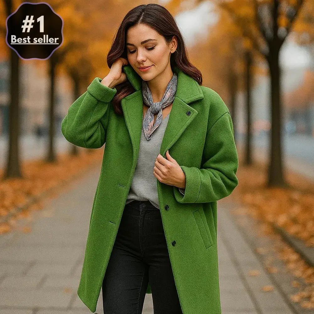 Averie – Limitowany Wełniany Płaszcz Damski - vivano - warszawa