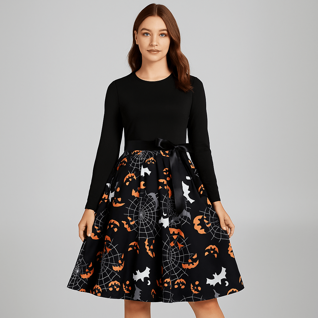 Benedetta - Komfortowa Sukienka Kostiumowa - Długi Rękaw - Elegancki Design - vivano - warszawa