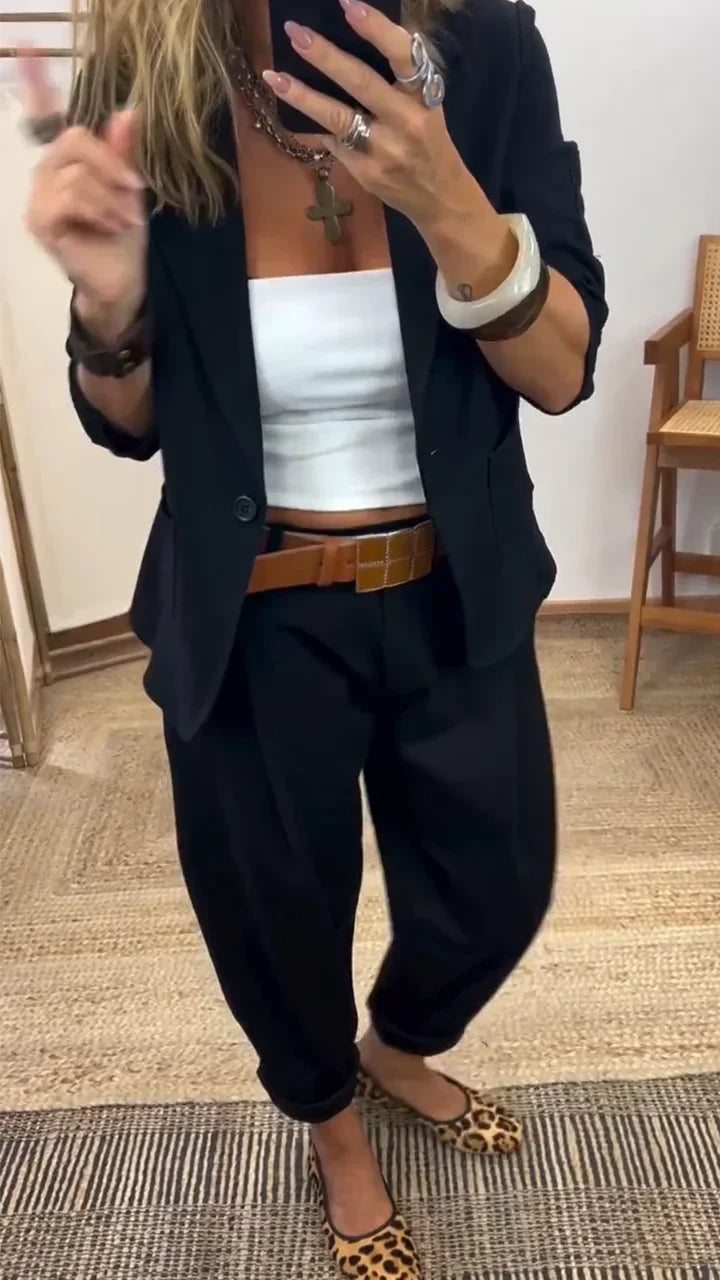Garnitur Żakiet Spodnie | Beż, Czarny, Szary | Tailor Casual