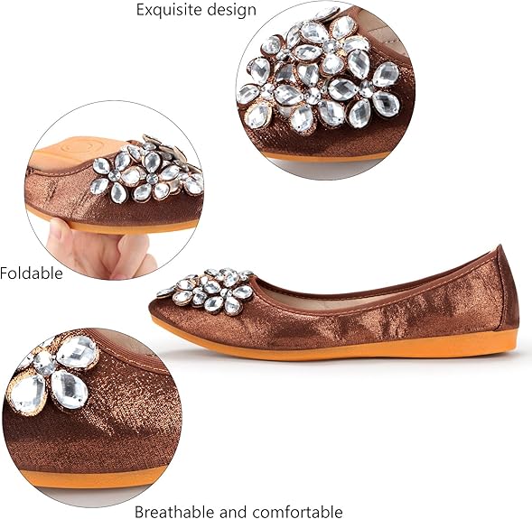 Błyszczące Baleriny z Cyrkoniami - Elegancja i Komfort - vivano - warszawa