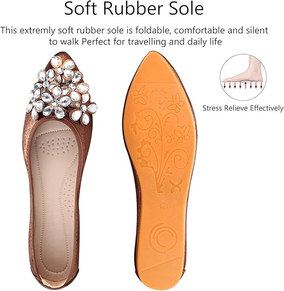 Błyszczące Baleriny z Cyrkoniami - Elegancja i Komfort - vivano - warszawa