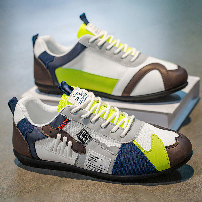 Sneakersy Sportowe | Kolorowe Bloki, Oddychające | Lekkie