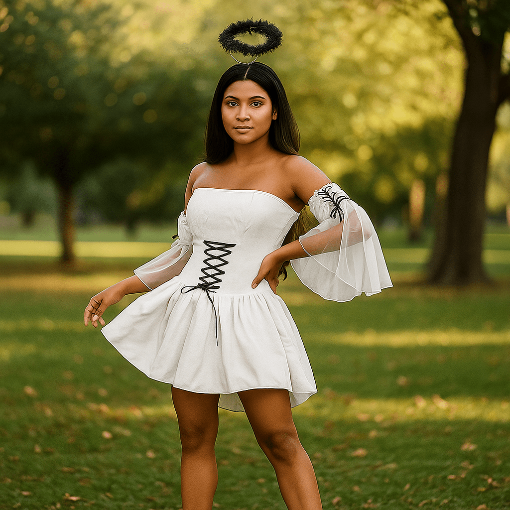 Bruna Mini Kostium - Upadły Anioł - Skrzydła - Unikalny Design - vivano - warszawa