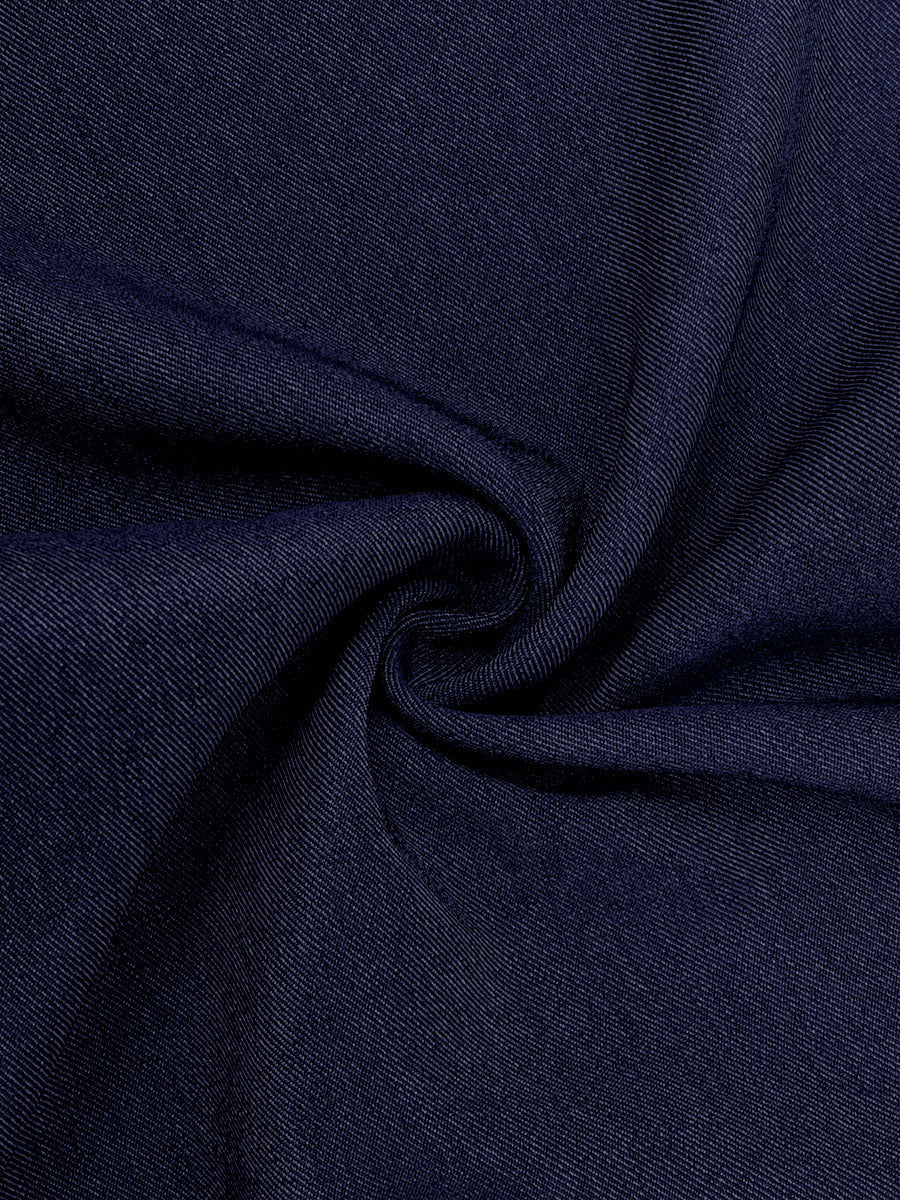 Kombinezon denim | Szerokie nogawki, długie rękawy, stójka