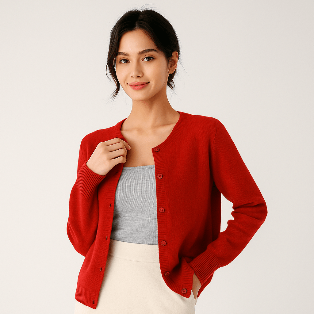 Cardigan Damski - Komfortowy - Stylowy - Jednokolorowy - Elegancki - vivano - warszawa