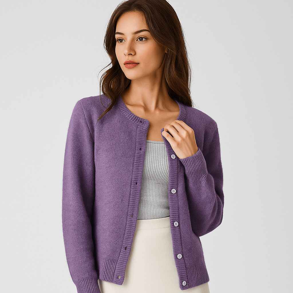 Cardigan Damski - Komfortowy - Stylowy - Jednokolorowy - Elegancki - vivano - warszawa