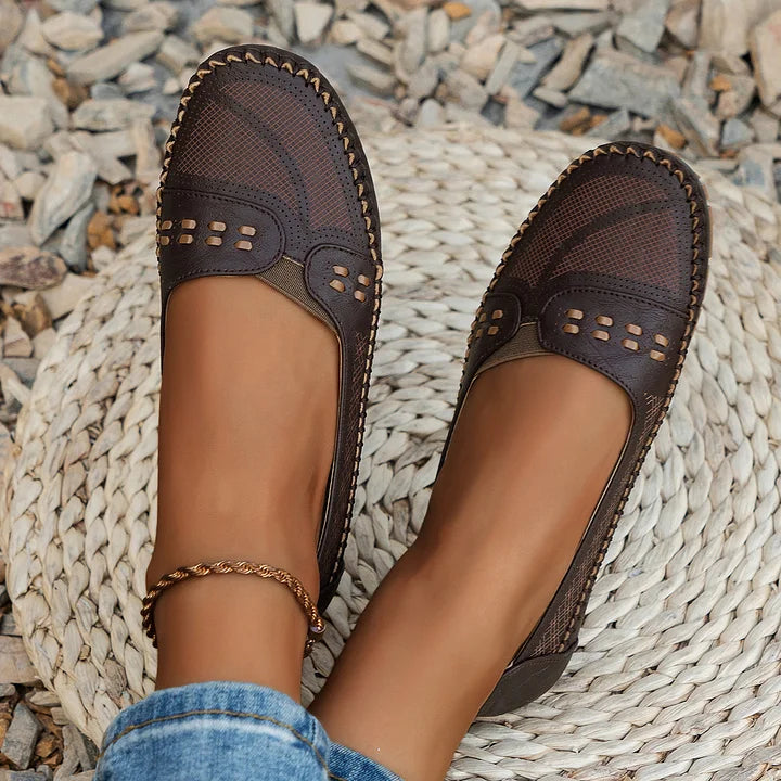 Damskie Mokasyny | Perforowane Slip-On, Oddychające