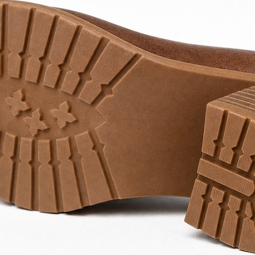 Damskie Kozaki Cuissarde Slip-On Blok Obcas