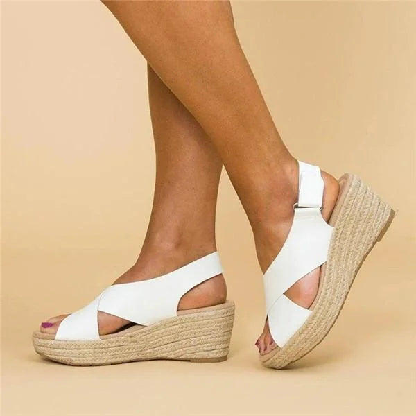 Espadryle Ortopedyczne Damskie | Klinowy Obcas, Wygoda Codziennego Noszenia