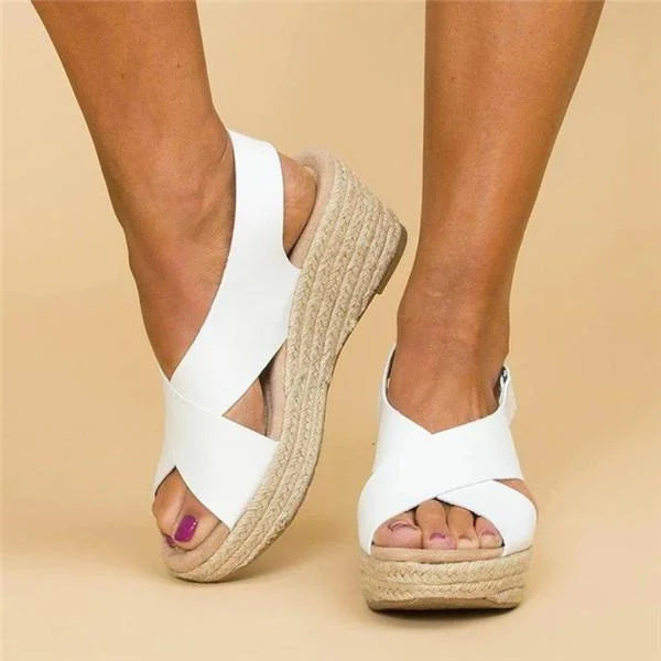 Espadryle Ortopedyczne Damskie | Klinowy Obcas, Wygoda Codziennego Noszenia