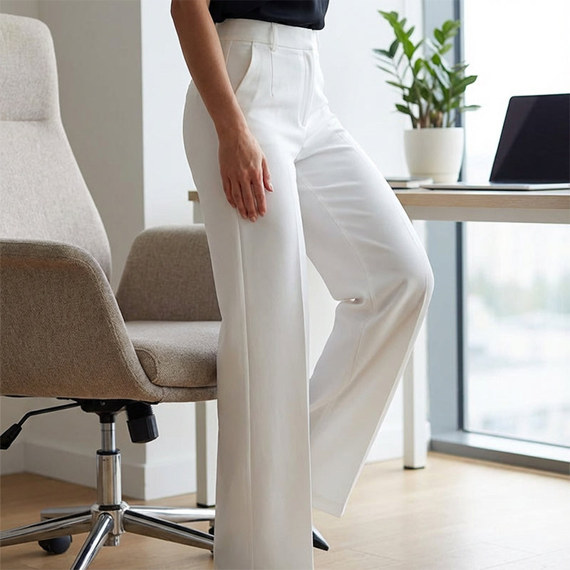 Spodnie Damskie Talia Wysoka | Stretch Komfortowe, Elegancka Krój