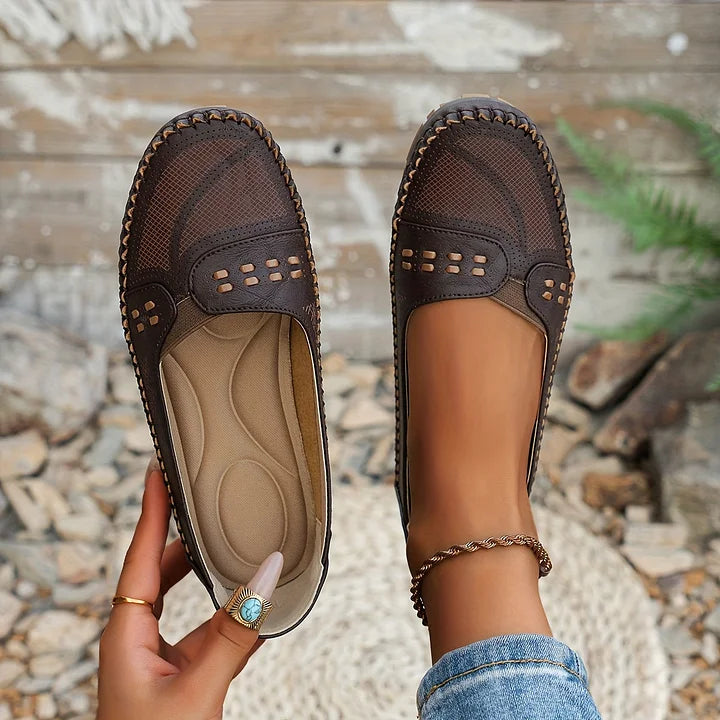 Damskie Mokasyny | Perforowane Slip-On, Oddychające