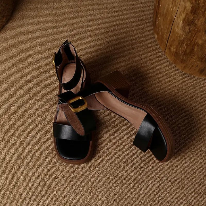 DAISY - Eleganckie Sandały na Obcasie - Komfort i Styl - vivano - warszawa