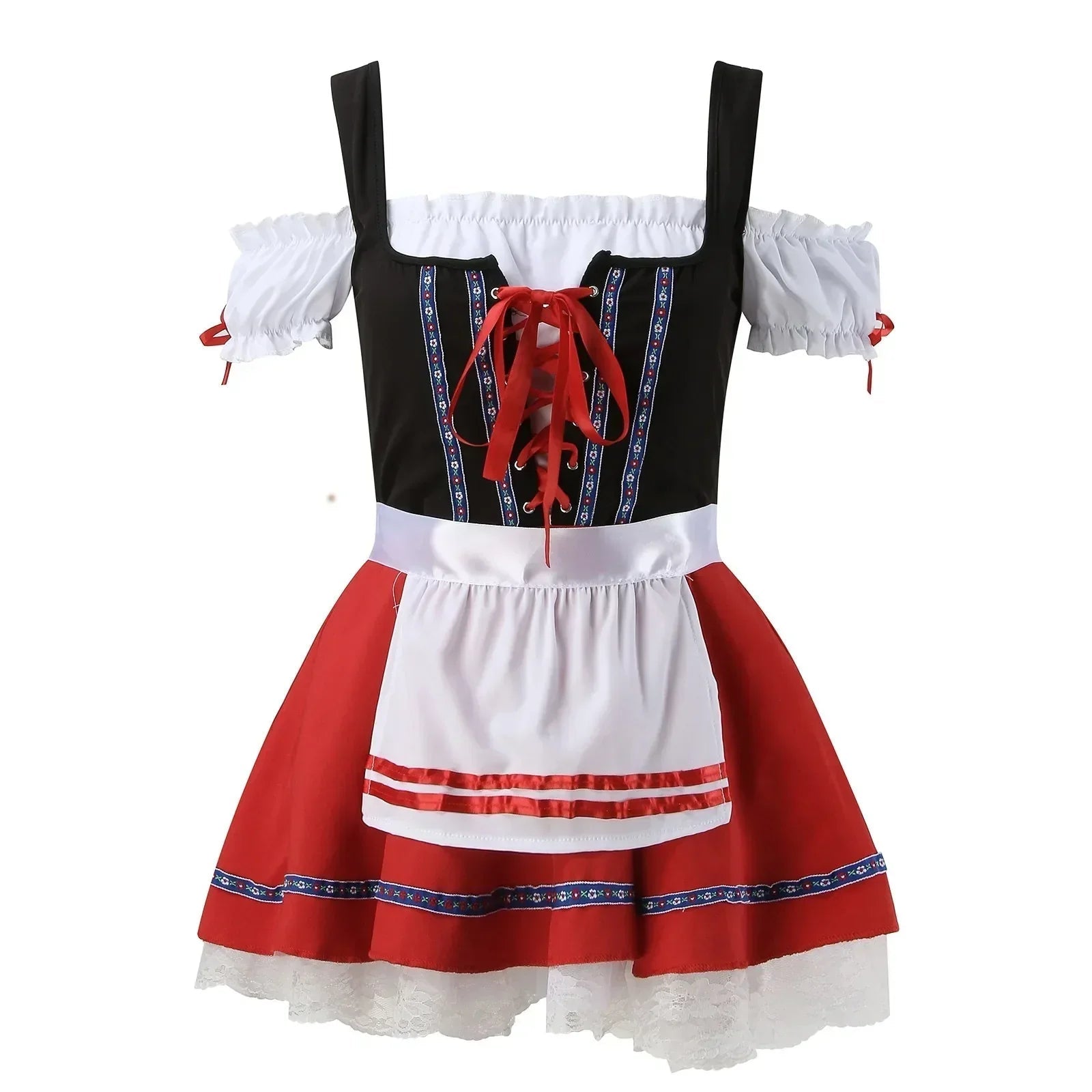 Dame Mini Dirndl Sukienka - Lekki Materiał - Strój na Oktoberfest - vivano - warszawa