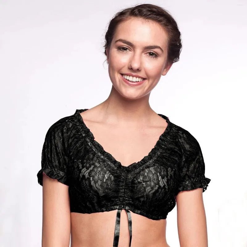 Damska bluzka dirndl - Lekki materiał - Tradycyjny bawarski Oktoberfest - vivano - warszawa