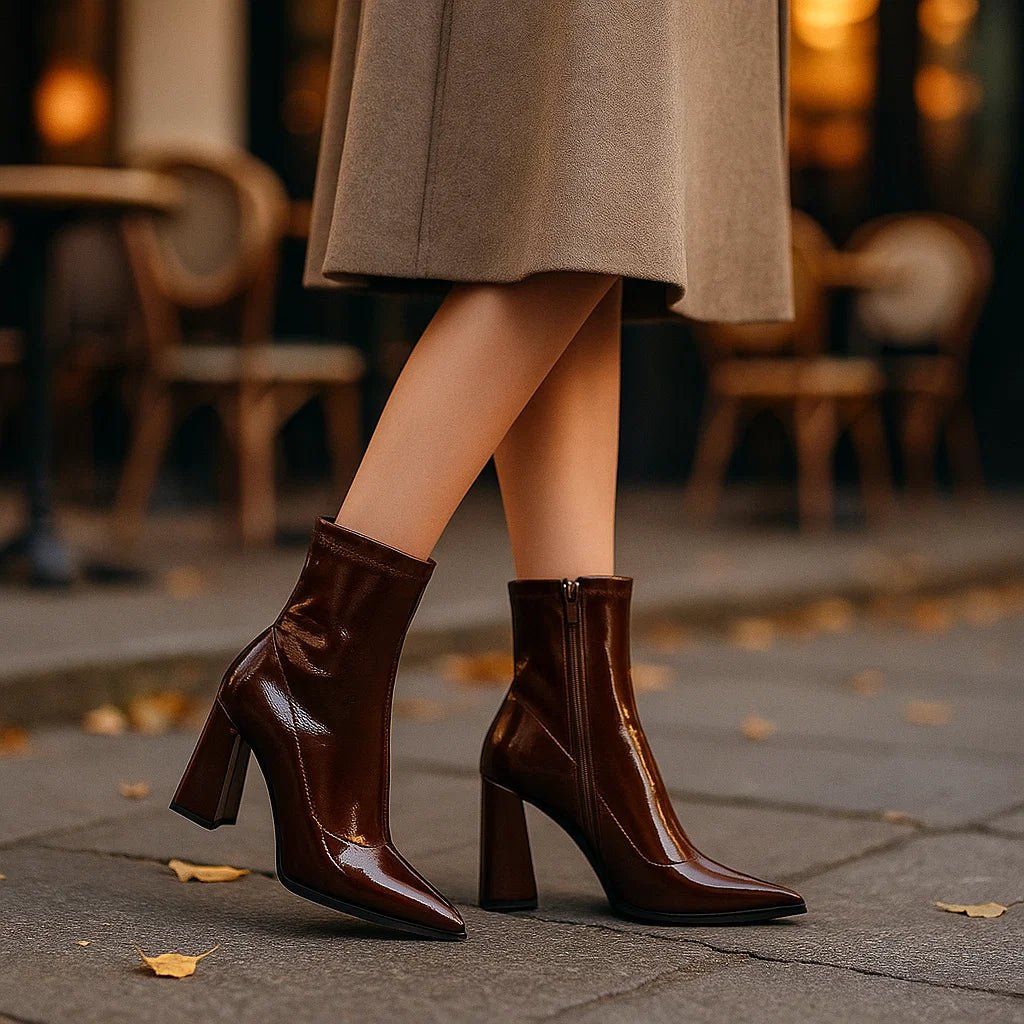 Damskie Botki na Wysokim Obcasie Elegance - vivano - warszawa