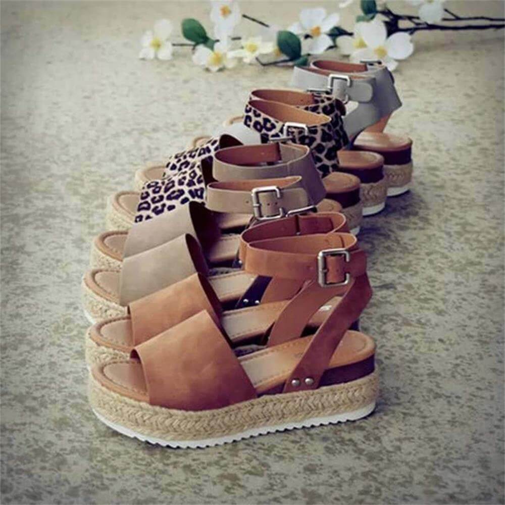 Damskie Espadryle Sandały - Koturnie z Paskiem Livia - vivano - warszawa
