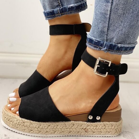 Damskie Espadryle Sandały - Koturnie z Paskiem Livia - vivano - warszawa