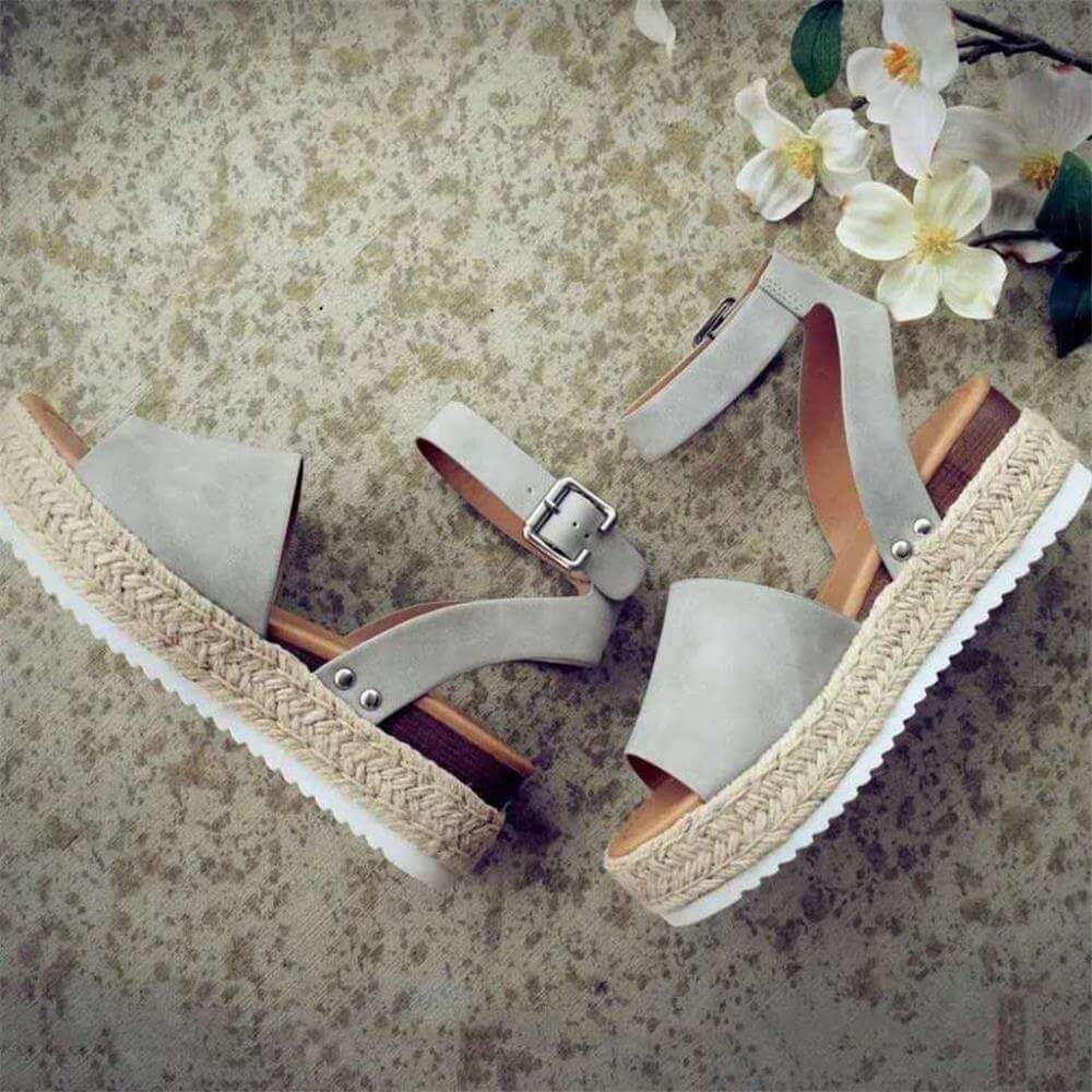 Damskie Espadryle Sandały - Koturnie z Paskiem Livia - vivano - warszawa