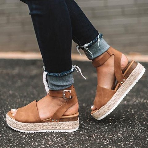 Damskie Espadryle Sandały - Koturnie z Paskiem Livia - vivano - warszawa