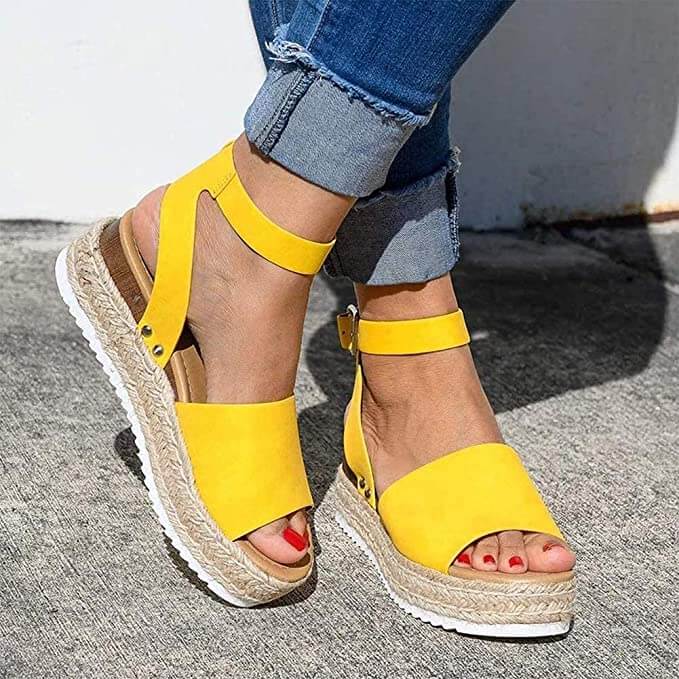 Damskie Espadryle Sandały - Koturnie z Paskiem Livia - vivano - warszawa
