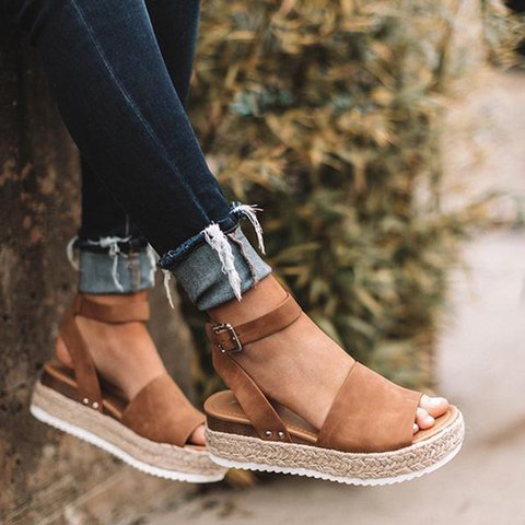 Damskie Espadryle Sandały - Koturnie z Paskiem Livia - vivano - warszawa
