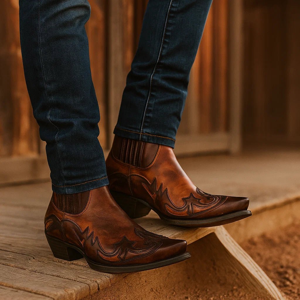 Damskie skórzane kowbojki - vivano - warszawa