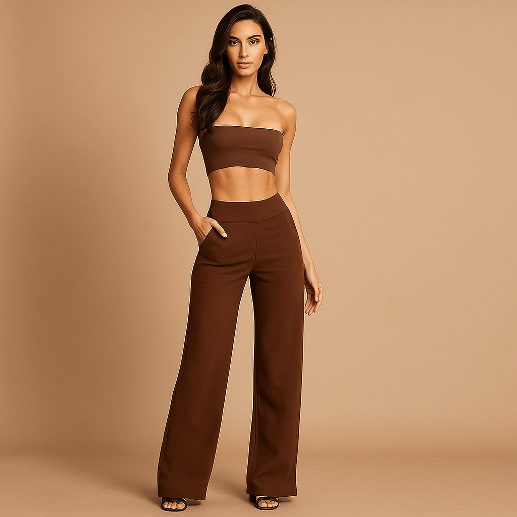 Damskie Spodnie Sportowe - Wysoki Stan - Komfort i Styl - vivano - warszawa